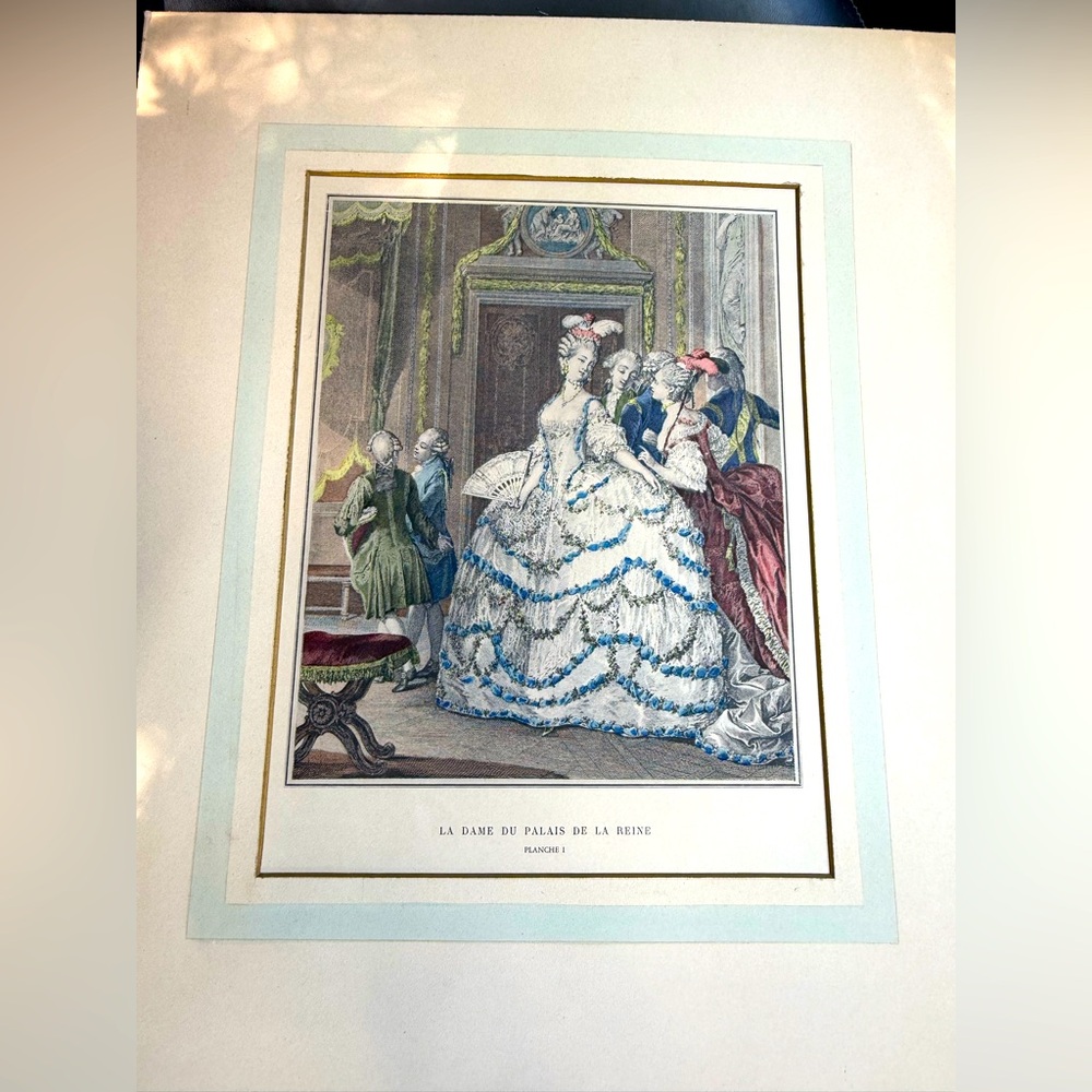 Vintage  "La Dame du Palais de la Reine" (The Queen's Lady in Waiting).